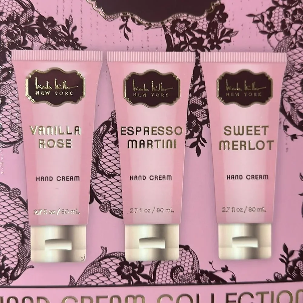 nicole miller 3 pc Pamper Hand Cream Collection Gift Pack for Her